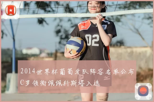 2014世界杯葡萄牙队阵容名单公布C罗领衔佩佩科斯塔入选
